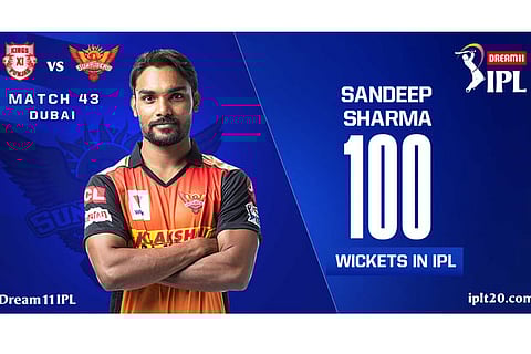 Sandeep Sharma becomes 6th Indian pacer to take 100 IPL wickets