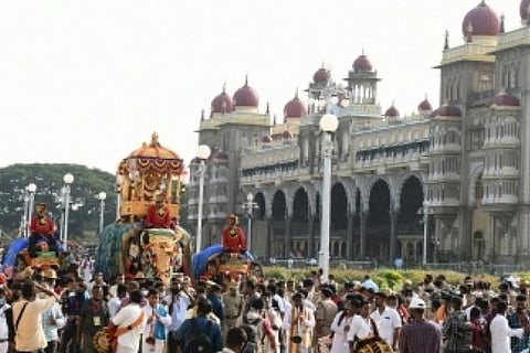 Tableau on Covid at Mysuru Dasara finale draws attention