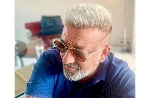 Sanjay Dutt flaunts platinum blonde hairdo