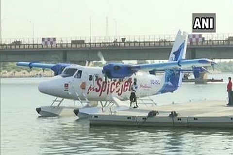 Modi inaugurates seaplane service, boards first flight to Sabarmati