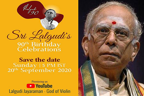 Lalgudi Jayaraman’s 90th birthday celebration to be held online