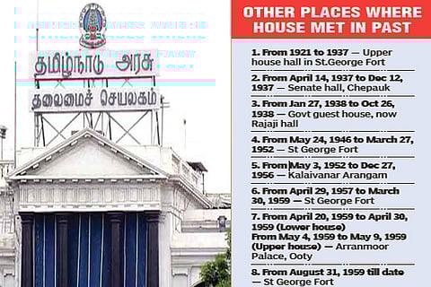 Kalaivanar Arangam had hosted Assembly sessions for four years