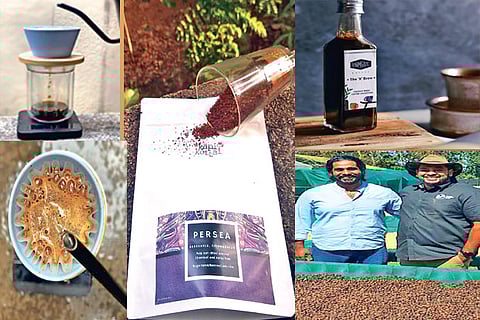 Japanese pour over dripper; Persea coffee; Lakshman Sevugan of Farmgate; Akshay Coffee roaster