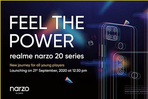 Realme Narzo 20 series arriving in India on Sep 21