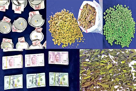Some of the seizures by the Chennai Customs in the last six months