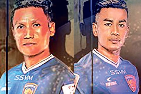 Chhuantea (left) and Reagan (Photo credit: Chennaiyin FC website)
