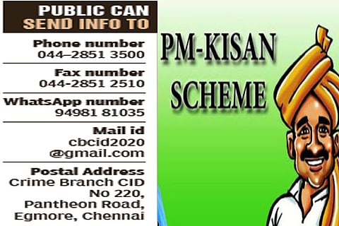TN SIT to probe Kisan Scheme scam, public info to be rewarded