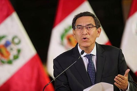 File photo: Peruvian President Mart?n Vizcarra