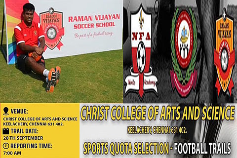 Football selection on Sept 28