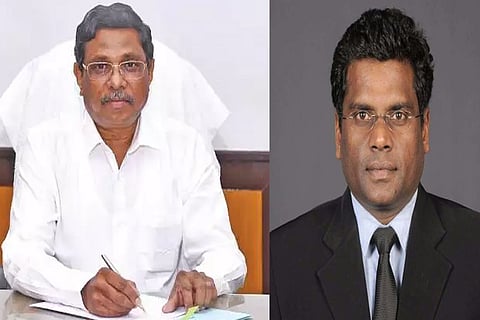 Chief Secretary K Shanmugam; Tiruvannamalai Collector Kandasamy