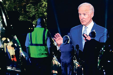 Democratic Presidential candidate Joseph R Biden