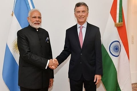 Prime Minister Narendra Modi and Argentinian President Alberto Fern?ndez (Image: Narendramodi.in)