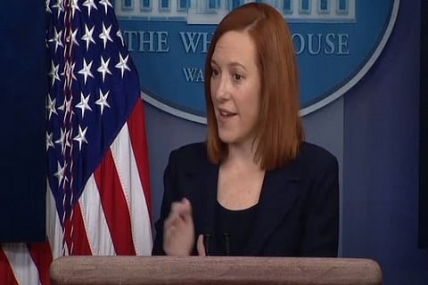 White House press secretary Jen Psaki