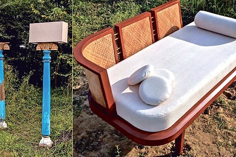 kongu lamp, Thinnai day bed