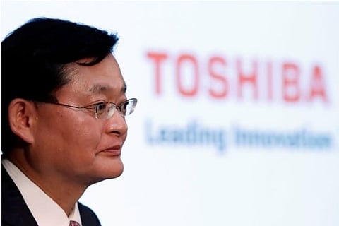 File photo: Reuters; Toshiba, Toshiba president resigns, Nobuaki Kurumatani