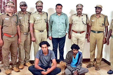 The two accused, who were nabbed on Wednesday, for poisoning the tigress in MTR.