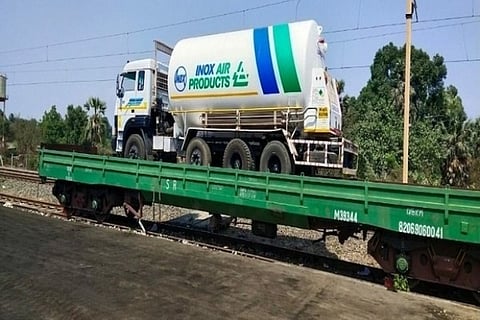 Oxygen Express train with 30,000 litres of liquid medical oxygen arrives in UP