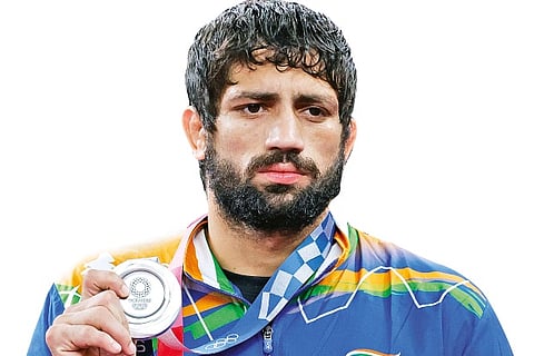 Indian wrestler Ravi Dahiya