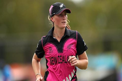 NZ Pacer Rosemary Mair (Image: Twitter/T20 World Cup)