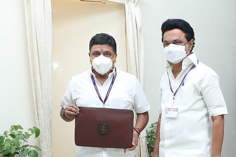 Source: Twitter (Finance Minister PTR with Chief Minister MK Stalin)