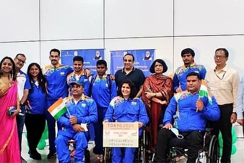 Source: Twitter(Media_SAI);First batch of athletes have departed for Tokyo2020 Paralympics