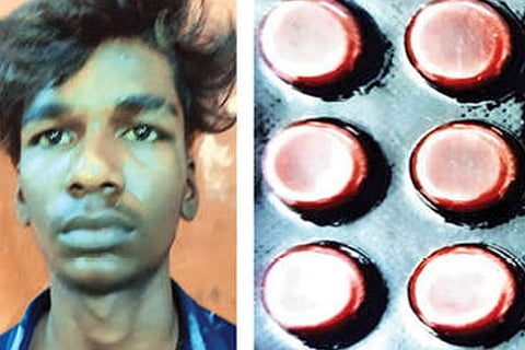 Prakash was arrested with 15 strips containing 300 tablets of Nitravit.