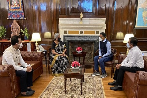 Flipkart chief executive Kalyan Krishnamurthy meets Union Finance Minister Nirmala Sitharaman