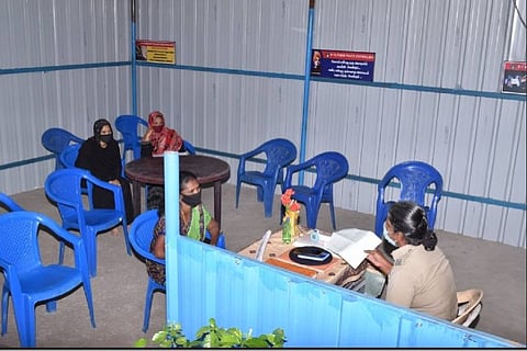 Waiting hall facility has been created at a police station in Madurai for the benefit of petitioners