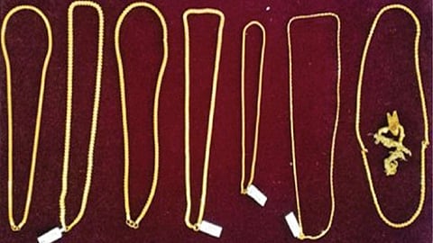 Representative image of recovered gold chain