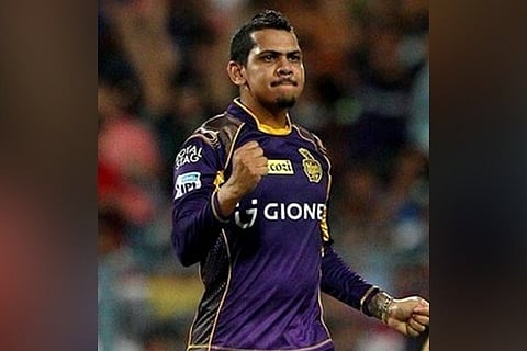 KKR spinner Sunil Narine (Image Courtesy: Twitter/@KKRiders)