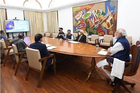 PM chairs high level meeting to review measures to deal with Cyclone Jawa (Image Source: Twitter)