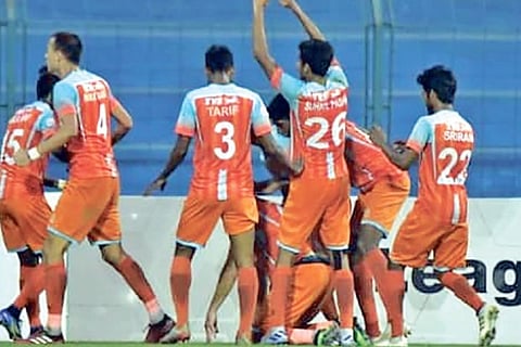 Chennai City FC players. File photo