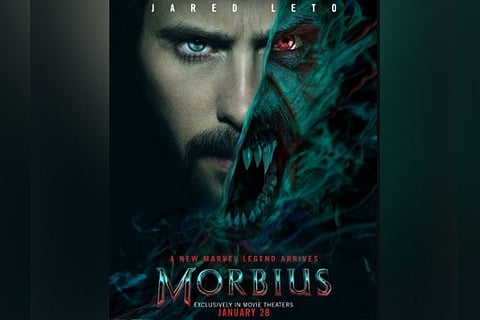 Poster of 'Morbius' (Image source: Instagram/ANI)