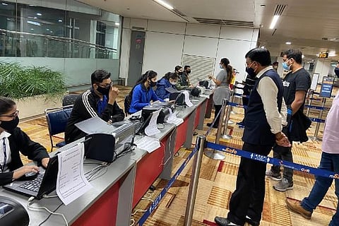 Union Health Minister Dr Mansukh Mandaviya reviewed RTPCR testing facilities at IGI Airport