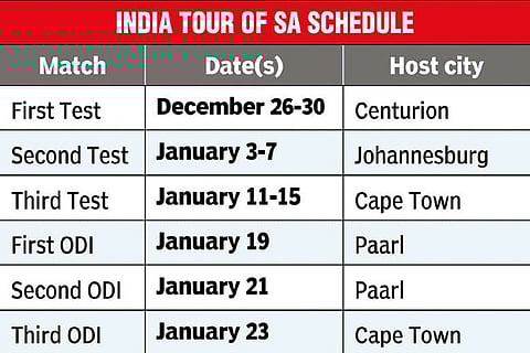 South Africa announces revised schedule for India series