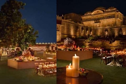 Scenes from the wedding spot.