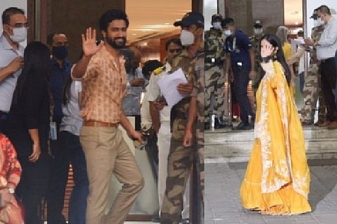 Vicky Kaushal; Katrina Kaif.