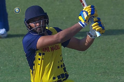 Shahrukh Khan smashed a match-winning 66 off just 35 balls (Image credit: Twitter/@BCCI)