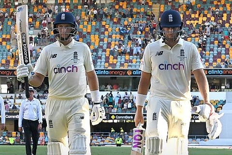England Cricket Players Joe Root and Dawid Malan (Image Courtesy: Twitter /@EnglandCricket)