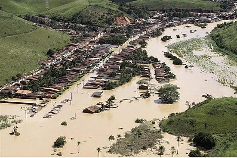 A aerial view of flooded areas in Brazil (Photo: Reuters)