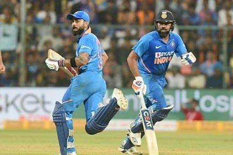 Rohit Sharma and Virat Kohli (Image Courtesy: IANS)