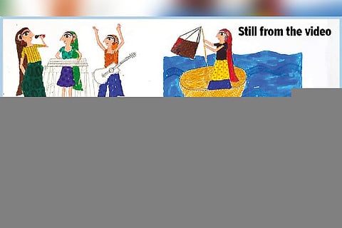 Still from the video; (insert) Revaa