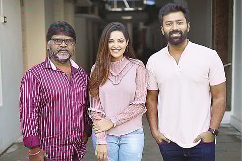 (From right) Srijar, Athulya Ravi and Shanthanu Bhagyaraj (Photo credit: Manivasagan N)