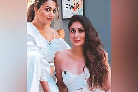 Actors Kareena Kapoor and Amrita Arora (Image Courtesy: ANI)