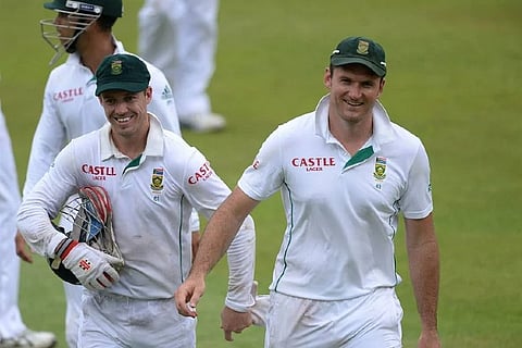AB de Villiers (l) and Graeme Smith of South Africa (Image credit: Twitter)