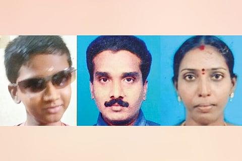 (From right) Vetrivel, Sivaji and Vanitha