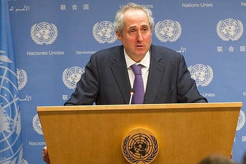 UN Secretary General's spokesman Stephane Dujarric. File photo