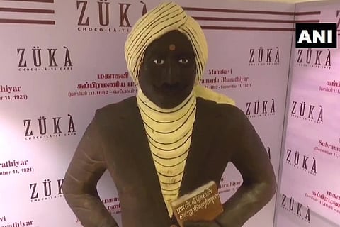 The Bharathiyar chocolate. Image Courtesy: Twitter - @ANI