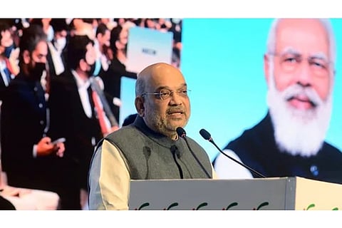 Union Home Minister Amit Shah addressing the 94th Annual General Meeting of FICCI in Delhi on Friday