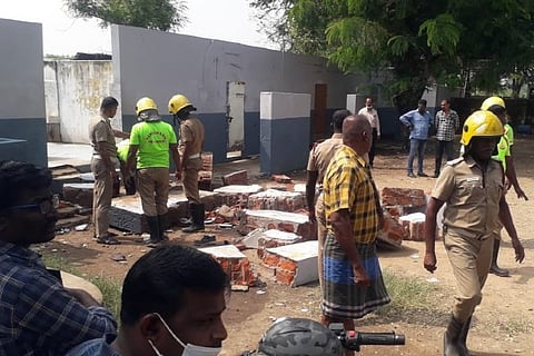 Police personnel at the spot